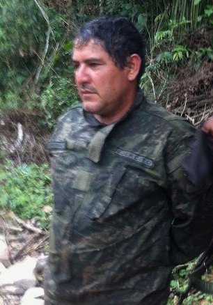 Luis Alberto Delgado, alias "presidente" luego de su captura