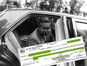Alberto Fujimori: el dinero que donó la señora Utsumi terminó en este cheque (Foto: La República).